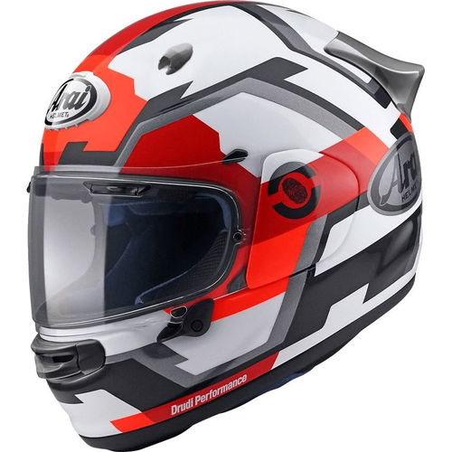 Quantic Face Helmet Red