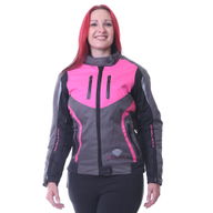 Gem Ladies Jacket Dark Grey Pink Black