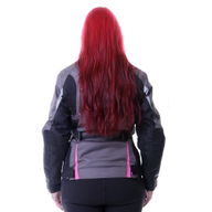 Gem Ladies Jacket Dark Grey Pink Black