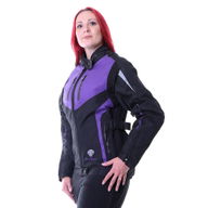Gem Ladies Jacket Black Purple Silver