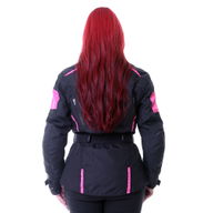 Rose Ladies Jacket Black Pink