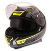 Nolan Nolan N87 Originality N-Com Grey Black Yellow Full Face Motorcycle Helmet Open With Sun Visor                                                                                                                                                            