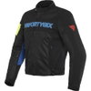 Dainese VR46 Grid Air Tex Jacket Black Blue Fluo Yellow Mens UK - 40