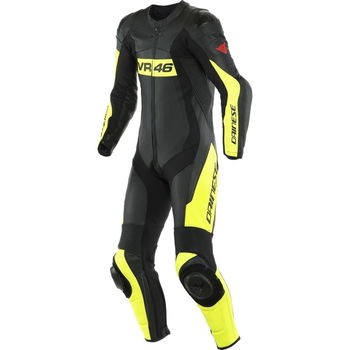 Dainese VR46 Tavullia 1pc Suit Black Fluo Yellow