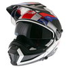 Nolan N70-2X White Red Blue Adventure Motorcycle Helmet Open With Sun Visor                                                                                                                                                                                    