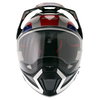 Nolan N70-2X White Red Blue Adventure Motorcycle Helmet Front                                                                                                                                                                                                  
