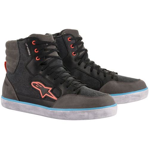 Alpinestars J-6 Waterproof Shoes Black Anthracite Light Blue