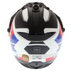 Nolan N70-2X White Red Blue Adventure Motorcycle Helmet Back                                                                                                                                                                                                   