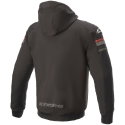 Sektor V2 Tech Hoodie Black Bright Red