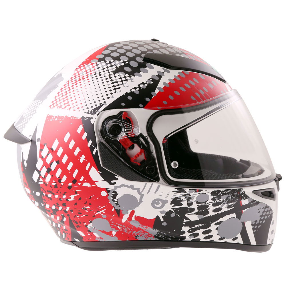 AGV K3 SV-S Pop Helmet Black Red Grey Size: XS