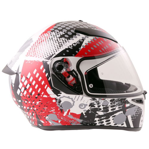 AGV K3 SV-S Pop Helmet Black Red Grey Size: XS