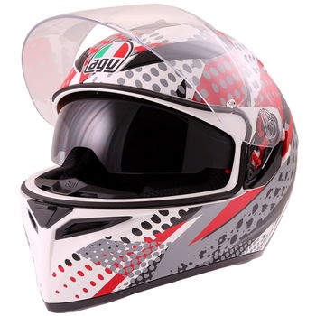 AGV K3 SV-S Pop Helmet Black Red Grey Size: XS