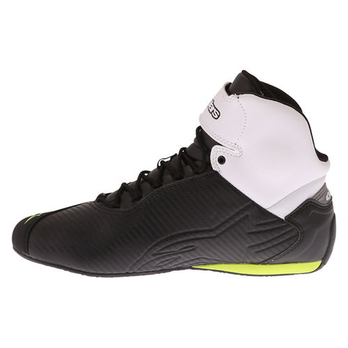 Alpinestars Faster 2 WP Shoes Black White Flo Yellow Mens - 5.5