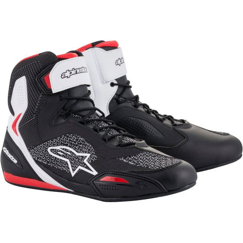 Alpinestars Faster-3 Rideknit Shoe Black White Red Default Title