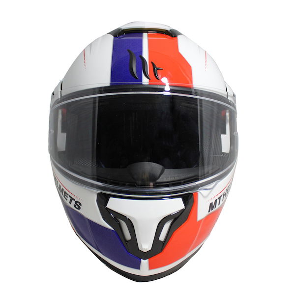 MT Atom SV Raceline Helmet White Red Blue Size: M