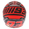Shoei X-Spirit 3 Marquez 5 Concept Black Red Full Face Motorcycle Helmet Back                                                                                                                                                                                  