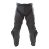 Dainese Delta 3 Black White Leather Motorcycle Pants Front                                                                                                                                                                                                     