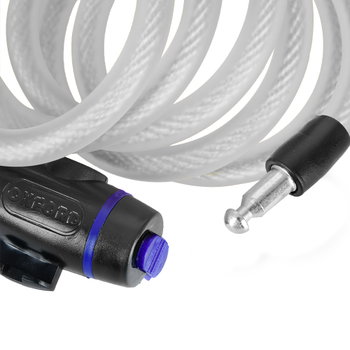 Oxford Products Clear Cable Lock 1.8m x 12mm Clear Cable Lock 1.8m x 12mm