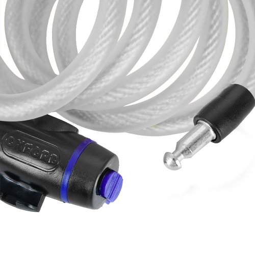 Oxford Products Clear Cable Lock 1.8m x 12mm Clear Cable Lock 1.8m x 12mm