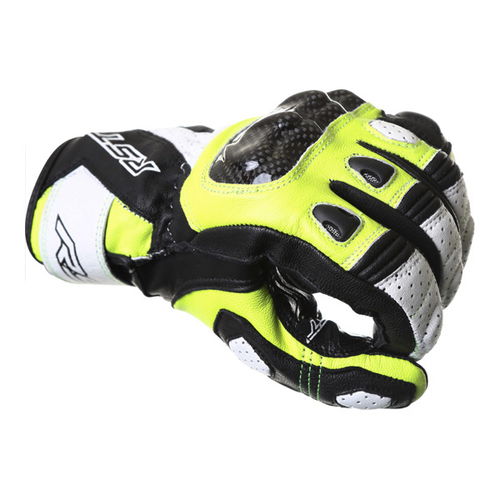 RST Stunt III CE 2123 Gloves Flo Yellow Mens - S