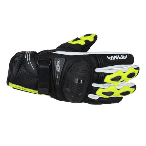Armr Shiro S880 Gloves Black Flo Yellow White Mens - S