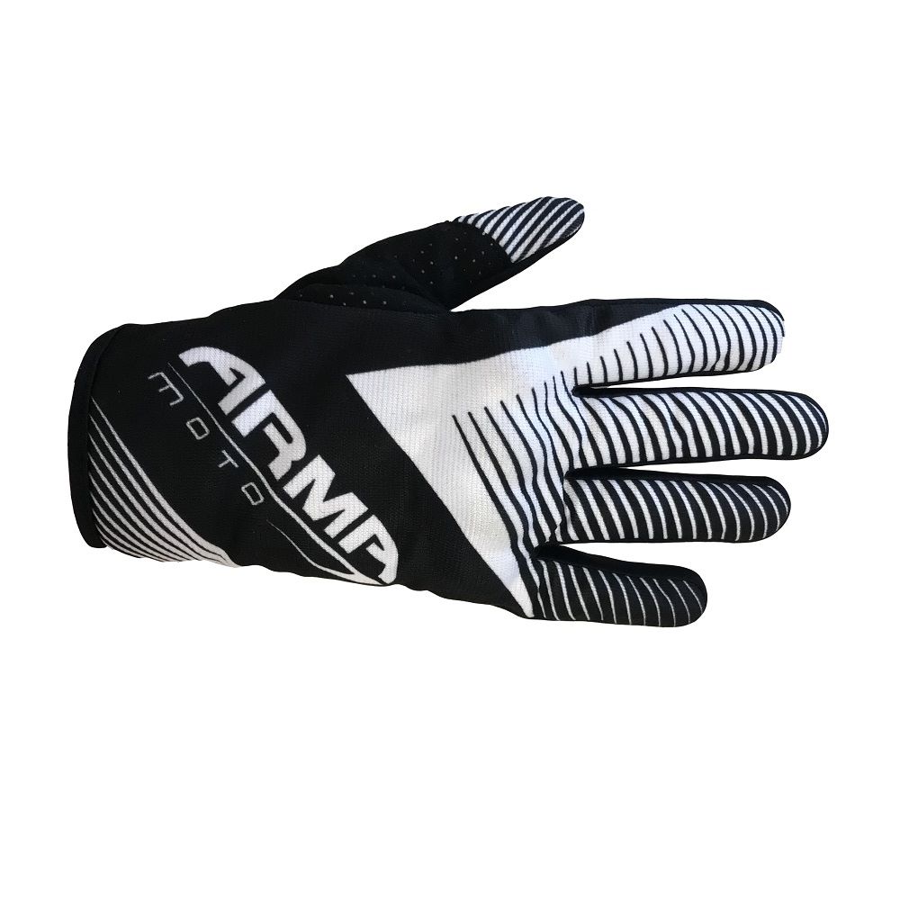 Armr KMX8 Kid MX Gloves Black White Kids - 3XS