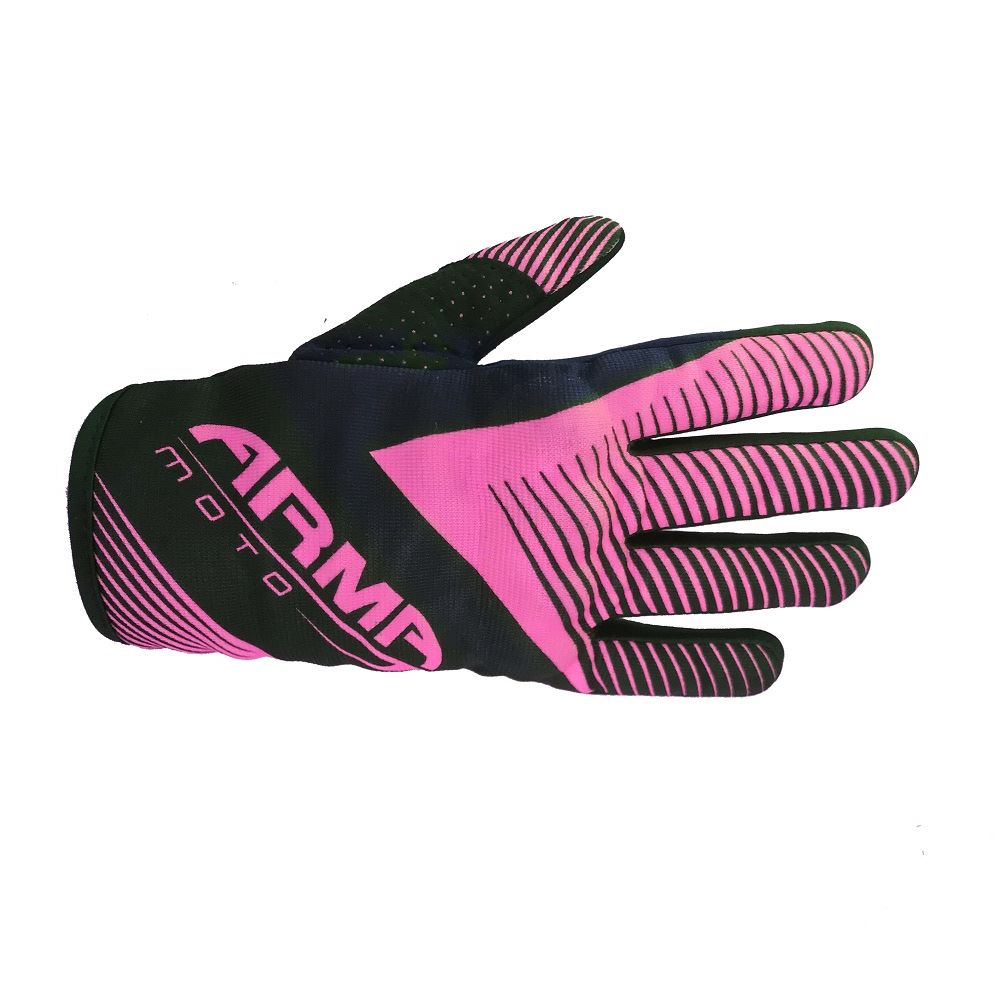 Armr KMX8 Kid MX Gloves Black Pink Kids - 3XS