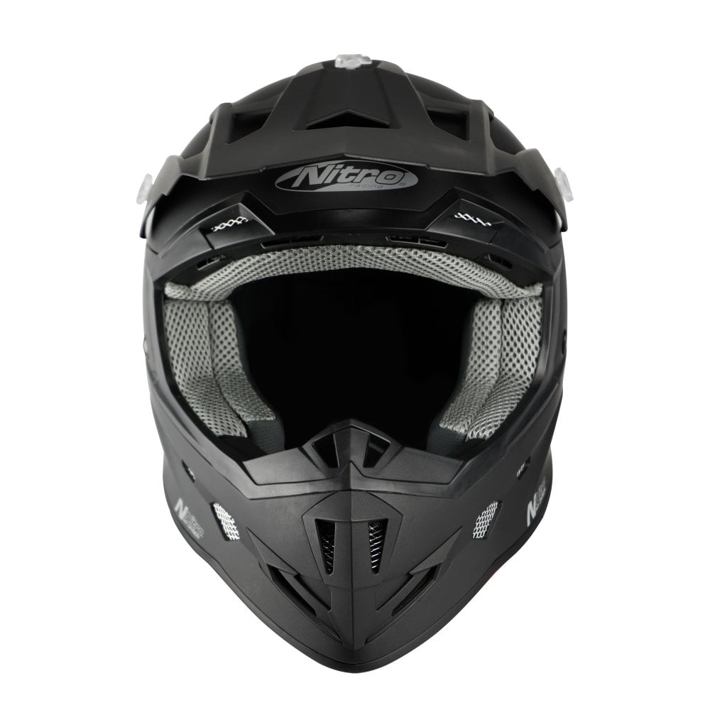 Nitro MX700 Junior Helmet Satin Black Kids - M (50 cm)