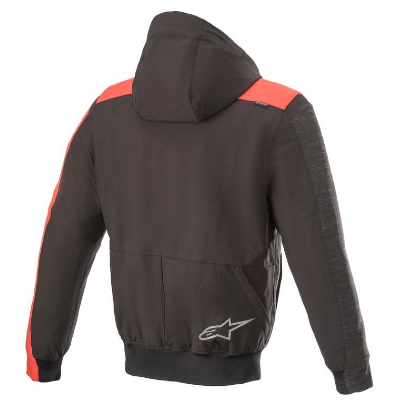 Alpinestars Rhod Windstopper Hoodie Black Bright Red Mens - S