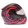 Frank Thomas FT36Y Comix Vortex Ladies Black Pink Full Face Motorcycle Helmet Right Side                                                                                                                                                                       