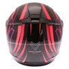 Frank Thomas FT36Y Comix Vortex Ladies Black Pink Full Face Motorcycle Helmet Back                                                                                                                                                                             