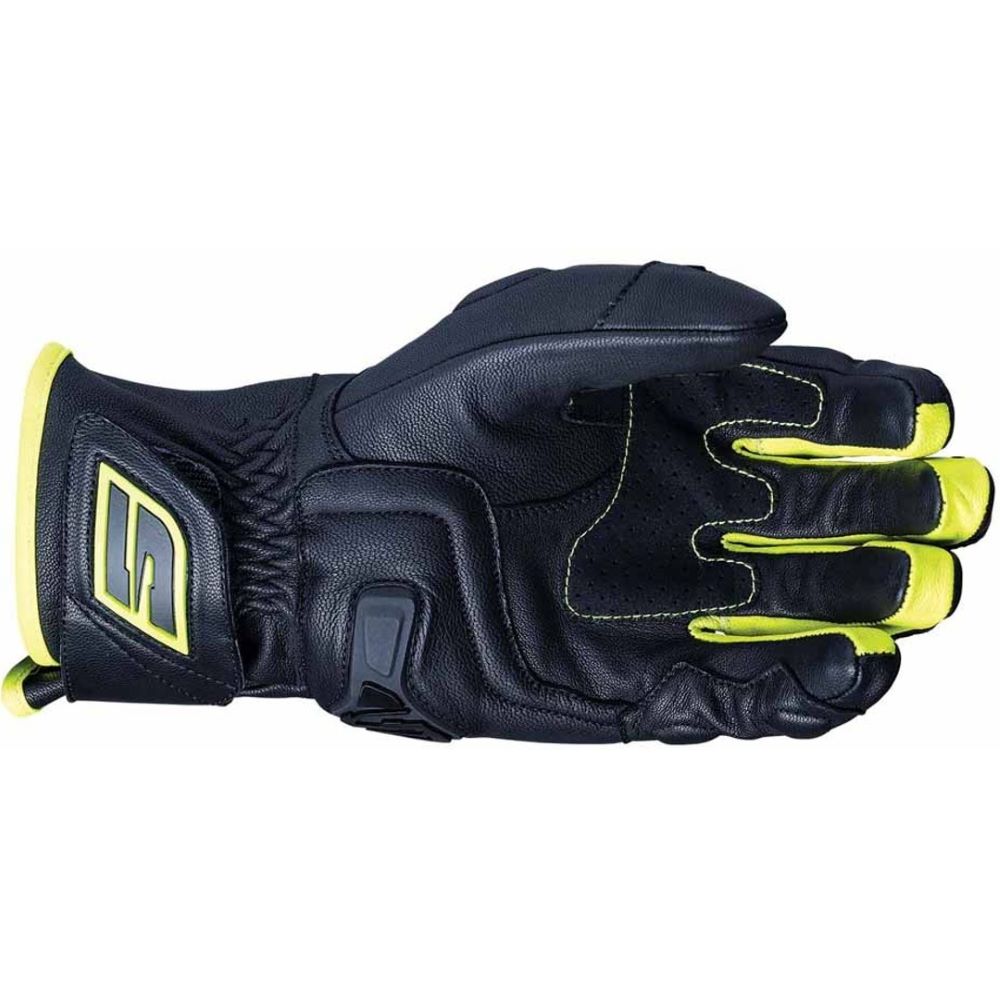 Five RFX4 Replica Adult Gloves Black Fluo Yellow Mens - S