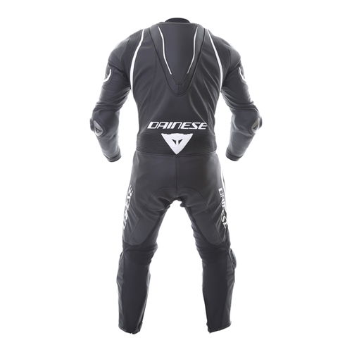 Dainese Laguna Seca 4 1pc Mens Black White Leather Motorcycle Suit Back                                                                                                                                                                                        