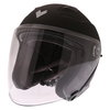 Frank Thomas FTDV31 Matt Black Open Face Motorcycle Helmet Front Left                                                                                                                                                                                          