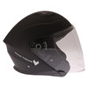 Frank Thomas FTDV31 Matt Black Open Face Motorcycle Helmet Right Side                                                                                                                                                                                          