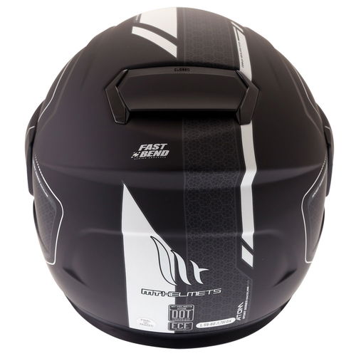MT Atom SV Raceline Helmet Matt Black White S (55-56 cm)