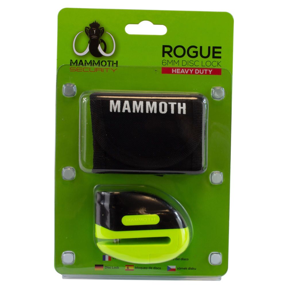Mammoth Rogue Disc Lock 6mm Yellow Default Title