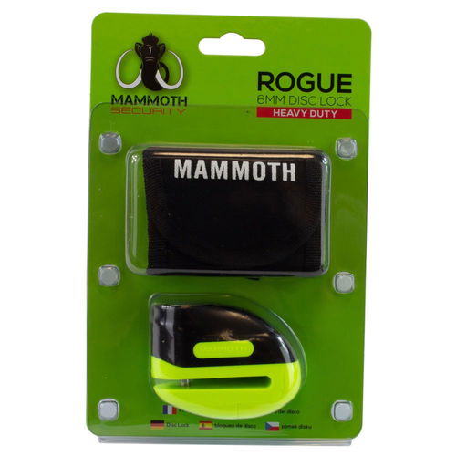 Mammoth Rogue Disc Lock 6mm Yellow Default Title