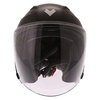 Frank Thomas FTDV31 Black Open Face Motorcycle Helmet Front                                                                                                                                                                                                    