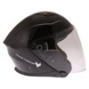 Frank Thomas FTDV31 Black Open Face Motorcycle Helmet Right Side                                                                                                                                                                                               