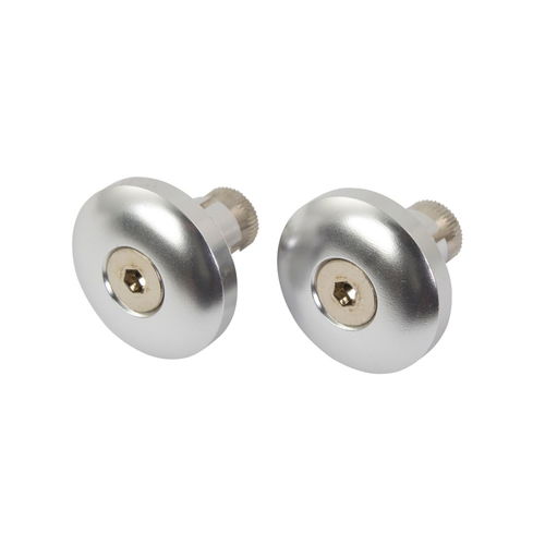 Bike It Alloy Round MX Bar Ends - 13.8mm