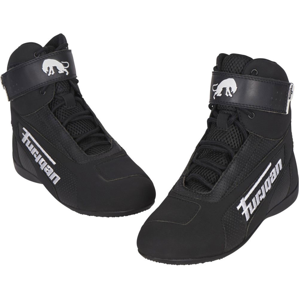 Furygan Zephyr Air Boots Black White Mens - 8 - EU 42