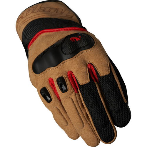 Furygan Dust Gloves Sandy Black Red Mens - L