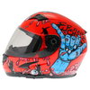 Frank Thomas FT36SV Zombie Orange Full Face Motorcycle Helmet Left Side                                                                                                                                                                                        