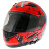 Frank Thomas FT36SV Zombie Orange Full Face Motorcycle Helmet Front Left                                                                                                                                                                                       