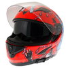 Frank Thomas FT36SV Zombie Orange Full Face Motorcycle Helmet Open With Sun Visor                                                                                                                                                                              