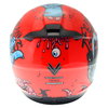Frank Thomas FT36SV Zombie Orange Full Face Motorcycle Helmet Back                                                                                                                                                                                             