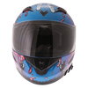 Frank Thomas FT36SV Zombie Blue Full Face Motorcycle Helmet Front                                                                                                                                                                                              