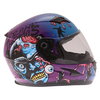 Frank Thomas FT36SV Zombie Blue Full Face Motorcycle Helmet Right Side                                                                                                                                                                                         