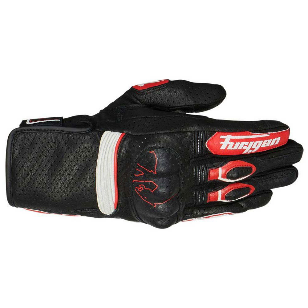 Furygan TD Roadster Gloves Black Red White Mens - L